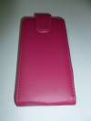 Leather Flip Case for HTC Windows Phone 8X Magenta (OEM)